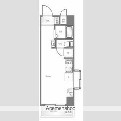 プロスペアー荻窪[1R/18.2m2]の間取図