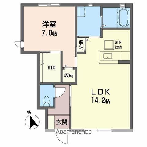 シャーメゾン霧ケ峰 A棟の間取り写真