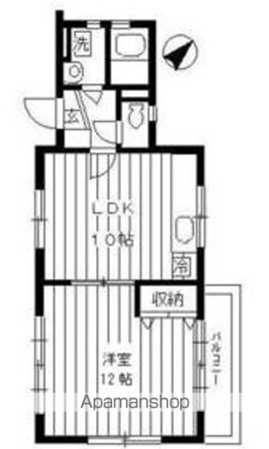 Ａｂｏｄｅ　Ａｚａｂｕ[1LDK/47.2m2]の間取図