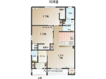広島県尾道市向島町[2LDK/58.79m2]の間取図