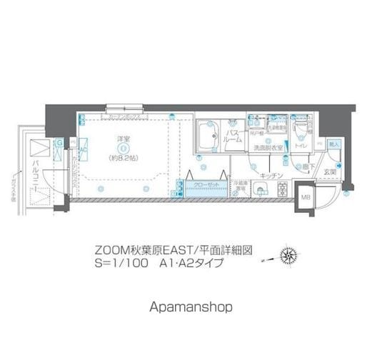 ZOOM秋葉原EASTの間取り写真