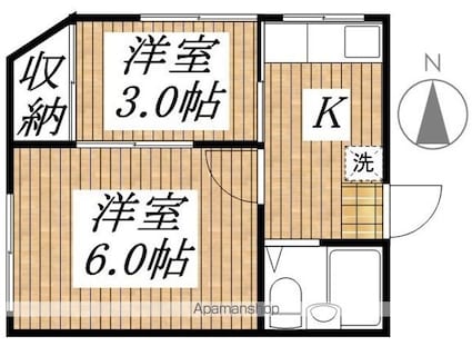 東京都小平市上水南町２丁目[2K/30m2]の間取図