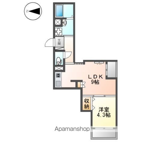 【和歌山市黒田のマンションの間取り】