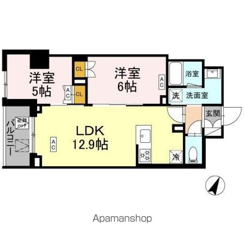ロイジェント戸越銀座の間取り写真