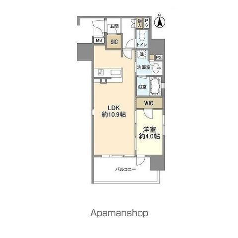 OPUS RESIDENCE SHINSAIBASHI SOUTの間取り写真