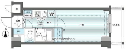 東京都練馬区関町北１丁目[1K/22.12m2]の間取図
