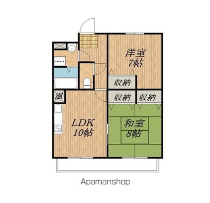 レジデンス市田[2LDK/58.32m2]の間取図