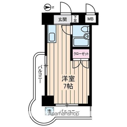 東京都葛飾区小菅４丁目[1R/18.3m2]の間取図