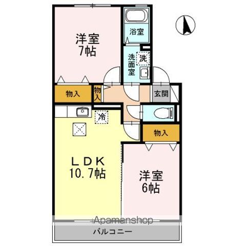 ラマージュIの間取り写真
