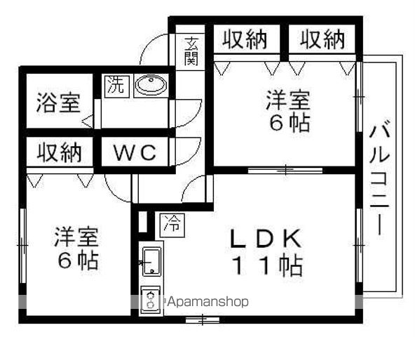 シャルマンの間取り写真