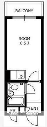 トラスティ鷺宮[1K/16.25m2]の間取図