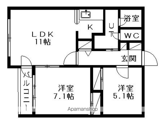 クリオパレス青葉 弐番館の間取り写真