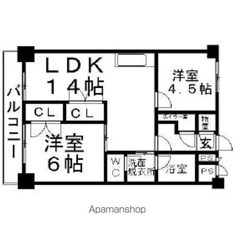 平岸パールハイムの間取り写真