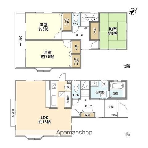 駿河台１丁目貸家の間取り