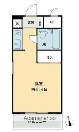 メゾンド西宝町[1R/20.72m2]の間取図
