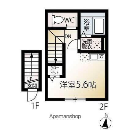 ＭＱｕａｒｔｏ東大和[1R/19.23m2]の間取図