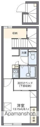 レオパレスＢＡＬＺＡＣ[1K/28.02m2]の間取図