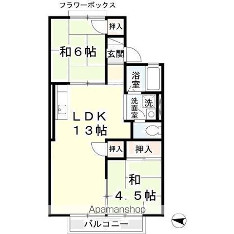 K.エステートビューラー B棟の間取り写真