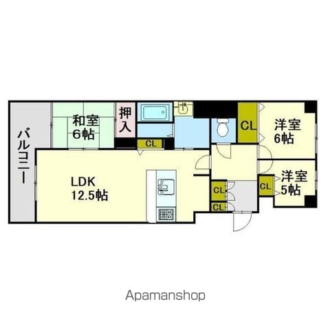 朝日プラザ小樽潮陵西の間取り写真