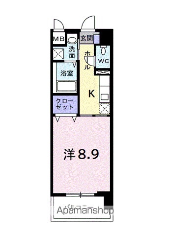 アベニール国立 210｜東京都国立市富士見台２丁目(賃貸マンション1K・2階・29.58㎡)の写真 その2