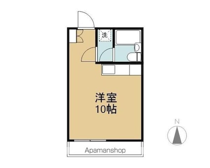 長野県長野市中御所３丁目[1R/28m2]の間取図