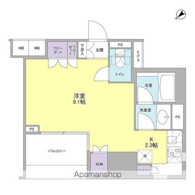 コンフォリア池袋ＤＥＵＸ[1R/30.03m2]の間取図
