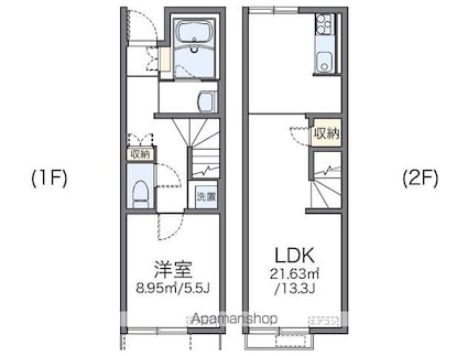 レオネクスト花見川[1LDK/46.94m2]の間取図