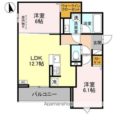 TORISIA新河岸の間取り写真