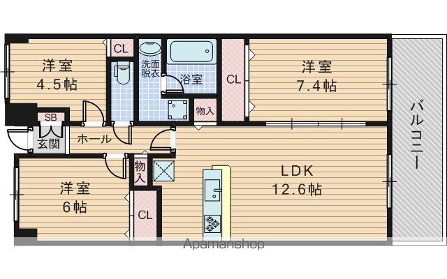 ファミール北大阪リバーサイドの間取り写真