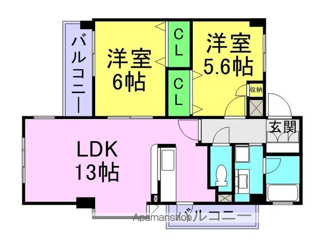 ヒルズ三番町の間取り写真