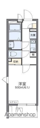 レオネクストグランツ藤２３[1K/21.11m2]の間取図