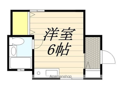 アーク新千葉[1R/13m2]の間取図