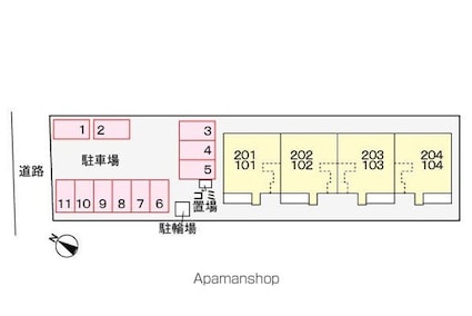 ヴァンソワール[2DK/48.91m2]の配置図