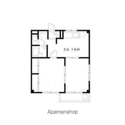 エステートピア細田[2DK/39.15m2]の間取図