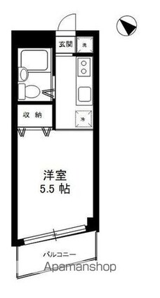 メゾン行徳駅前[1R/17.39m2]の間取図