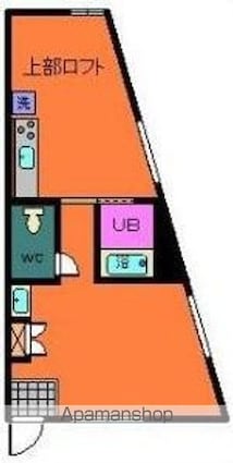 アヴニールＭ　Ⅱ[1R/22.5m2]の間取図