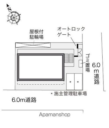 レオパレス言問[1K/20.81m2]の配置図
