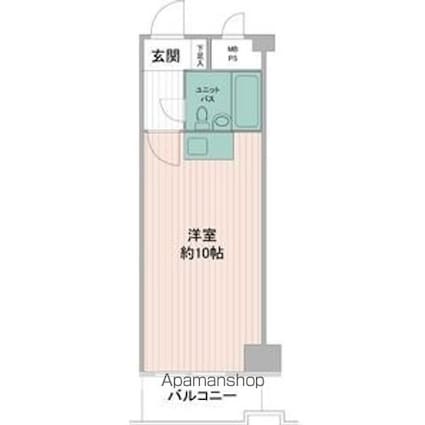 ダイアパレス御徒町第３[1R/24m2]の間取図