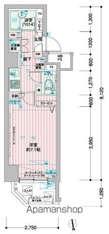 メインステージ浜松町の間取り写真