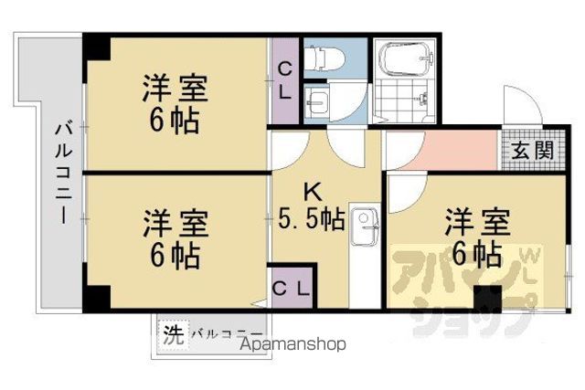アクエルド長岡京の間取り写真
