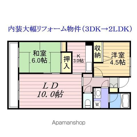 【第二大越ビルの間取り】