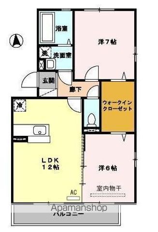 ヴェルドミュールM.I.E A棟の間取り写真