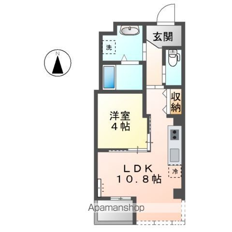 茅ヶ崎市室田のマンションの間取り