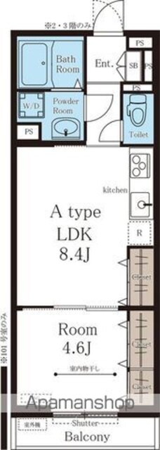 リブリ・ルービ館[1LDK/34.78m2]の間取図