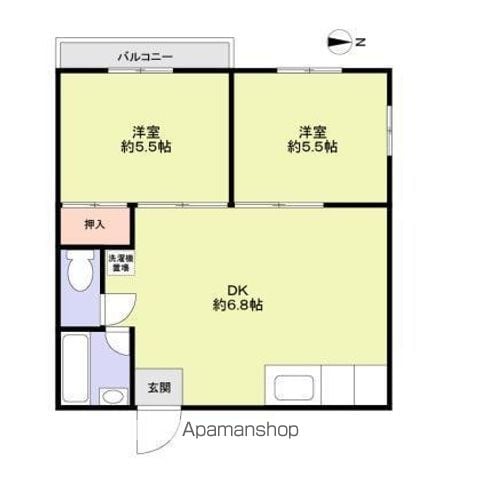 西山ハイツの間取り写真