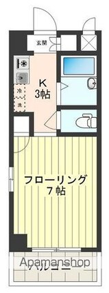 東京都立川市高松町３丁目[1R/22.32m2]の間取図