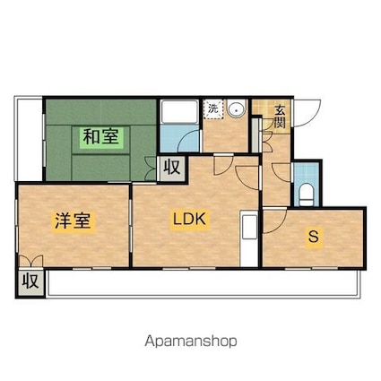 プランドール（南大沢）[2SLDK/59.09m2]の間取図