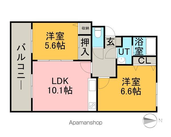サンシャイン東栄の間取り写真