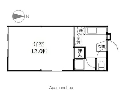 大成アパート[1K/29.81m2]の間取図