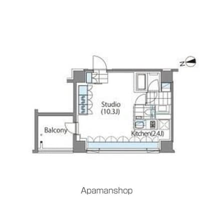 コンフォリア新宿イーストサイドタワーＡＮＮＥＸ[1R/37.04m2]の間取図